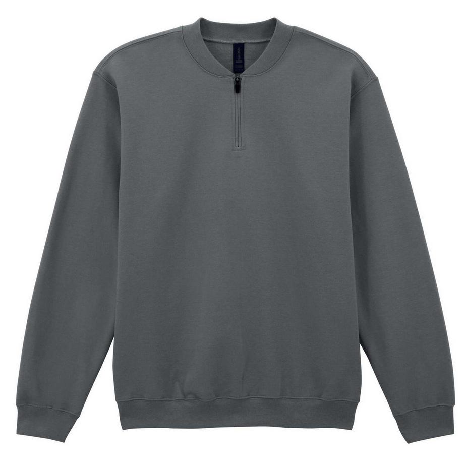 Gildan Softstyle mittelschweres Sweatshirt mit kurzem Reissverschluss  