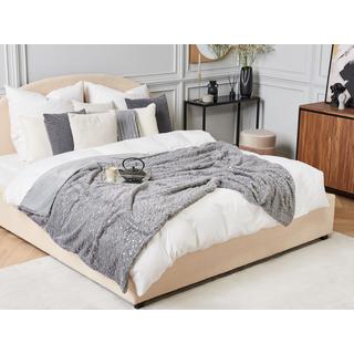 Beliani ALAZEYA Couverture Polaire Moderne en Polyester  