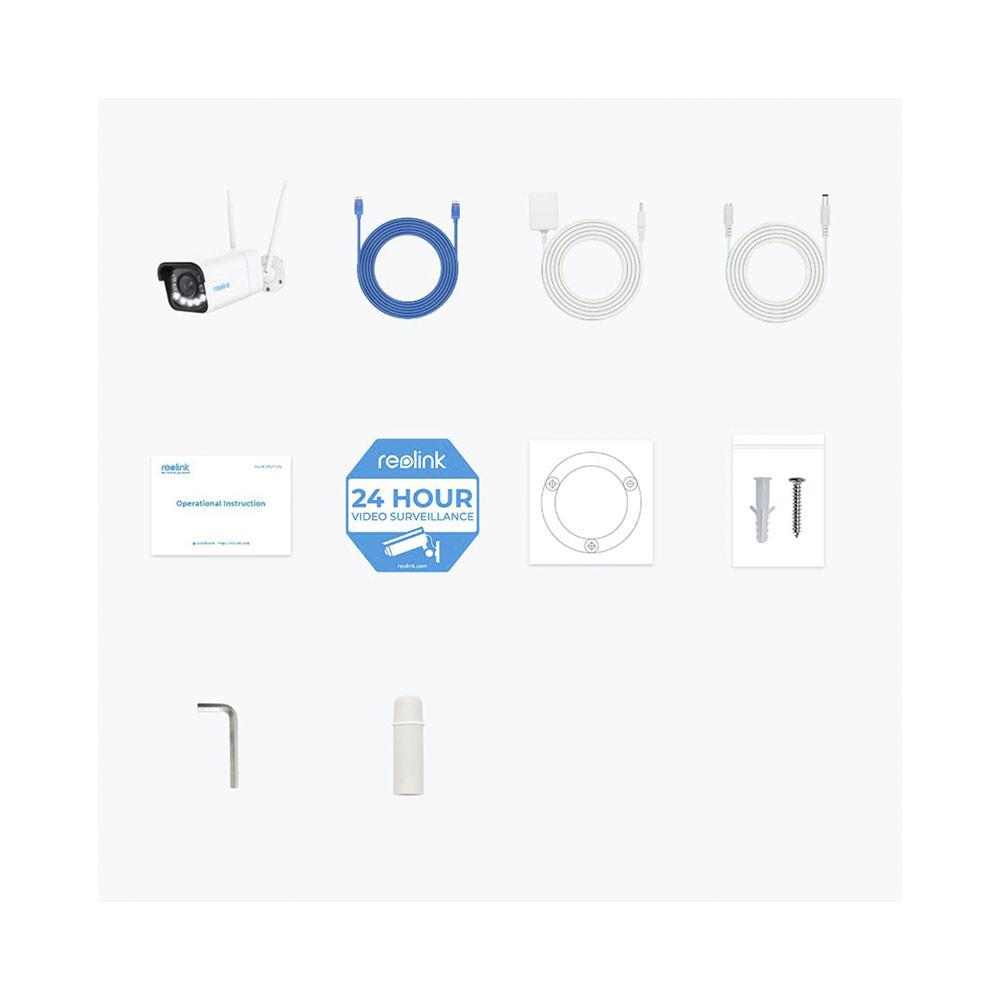 Reolink  W430 Outdoor Bullet-Kamera  8 MP 31-100° IR-LED 30m WiFi 