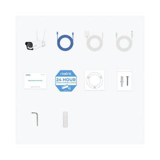 Reolink  W430 Outdoor Bullet-Kamera  8 MP 31-100° IR-LED 30m WiFi 