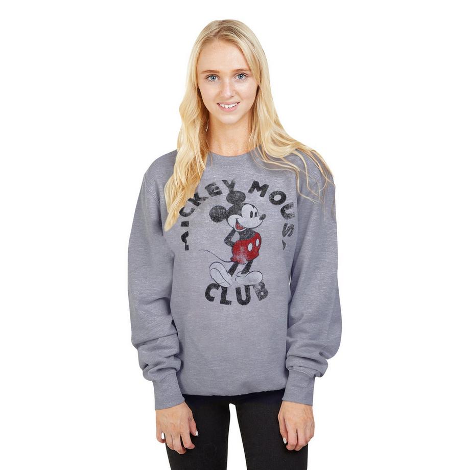 Disney Mickey Mouse Club Sweatshirt Col Rond  