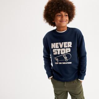 La Redoute Collections  Sweatshirt mit Rundhals und Message 