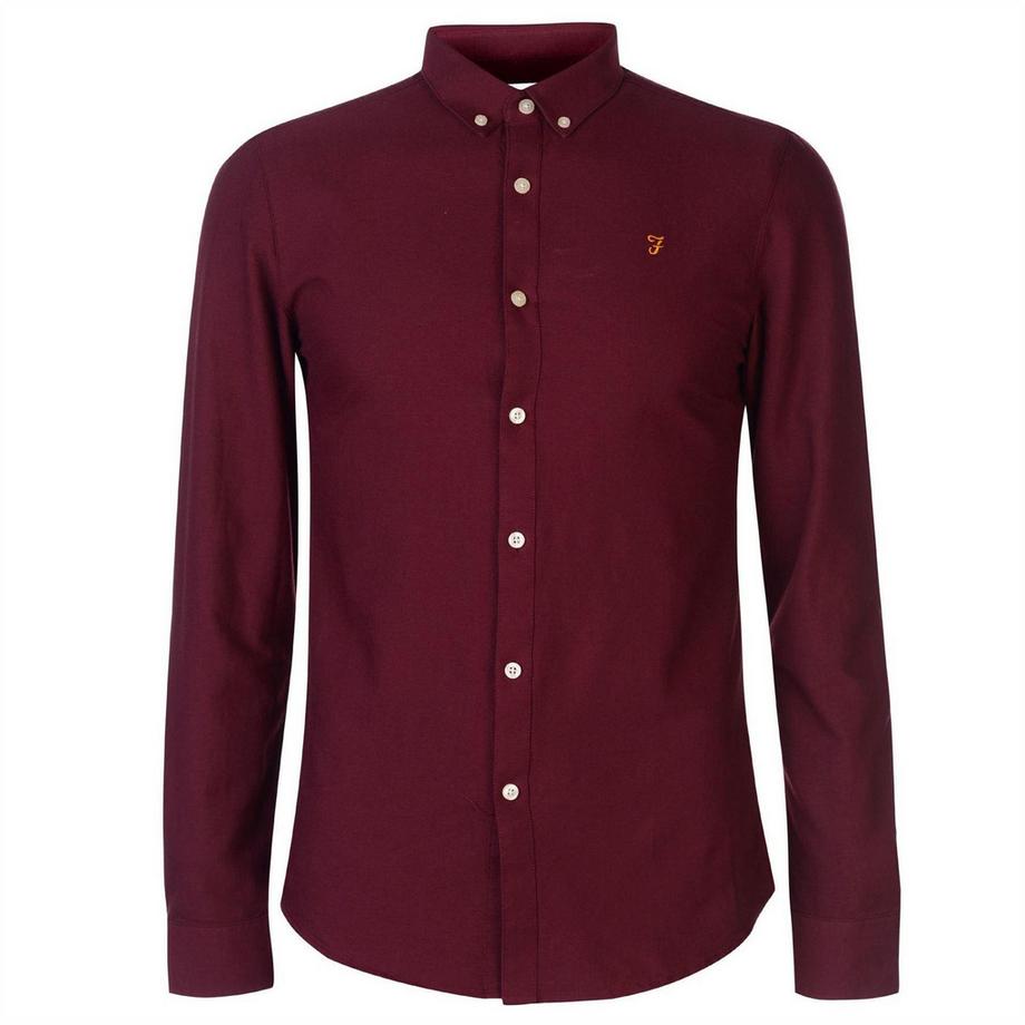 Chemise À Boutons Manches Longues Motiftyle Rétro