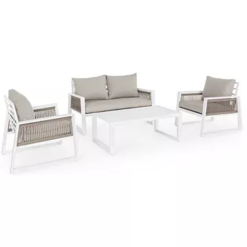 Garten Sitzgruppe Captiva weiss LH30