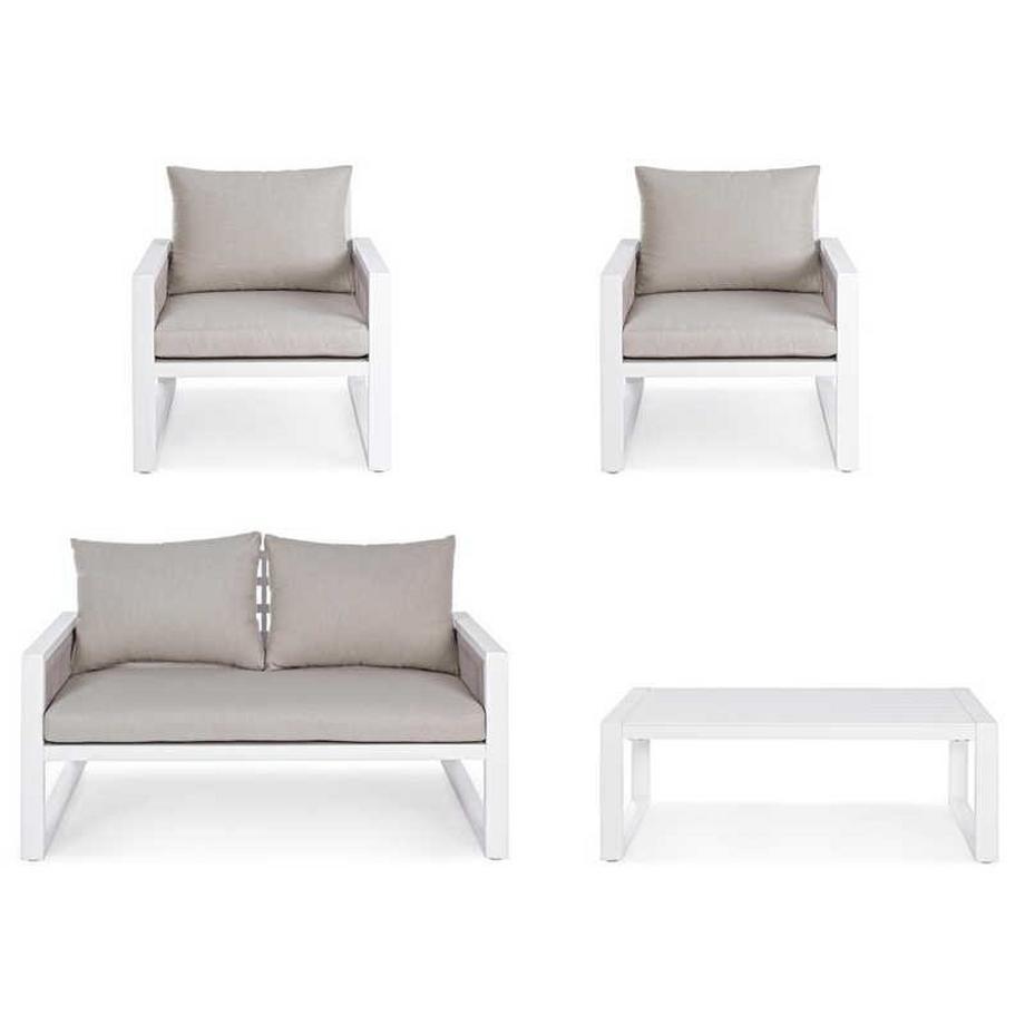 mutoni Salon de jardin Captiva blanc LH30  