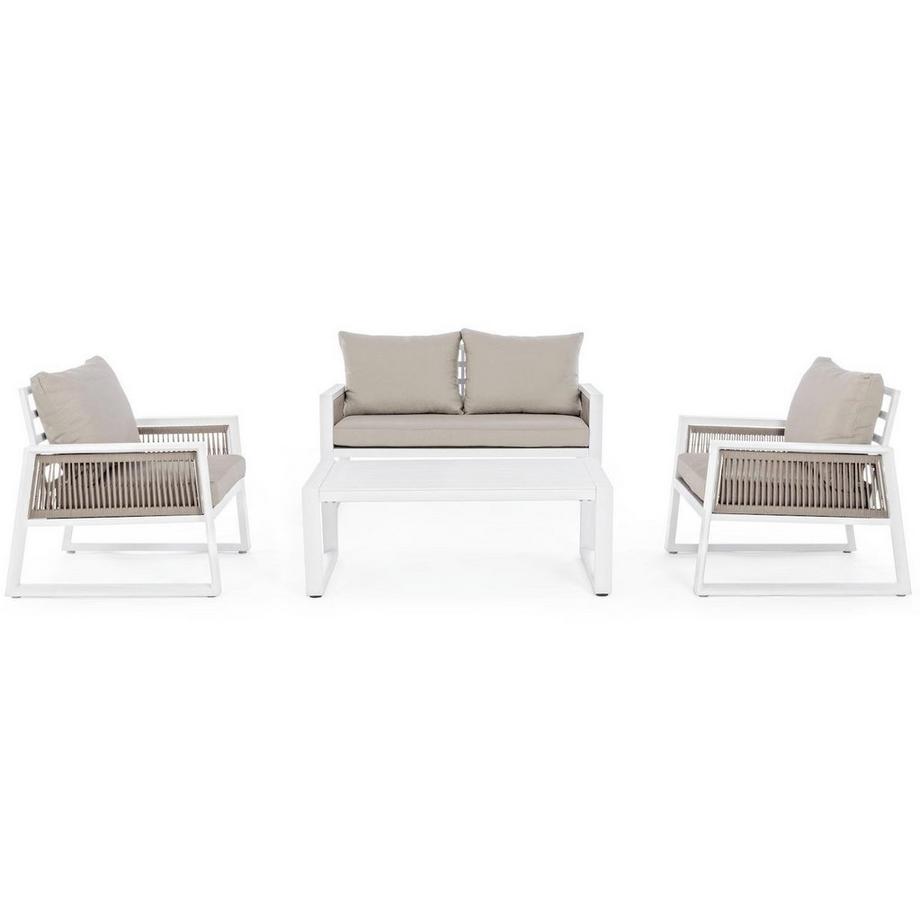 mutoni Salon de jardin Captiva blanc LH30  