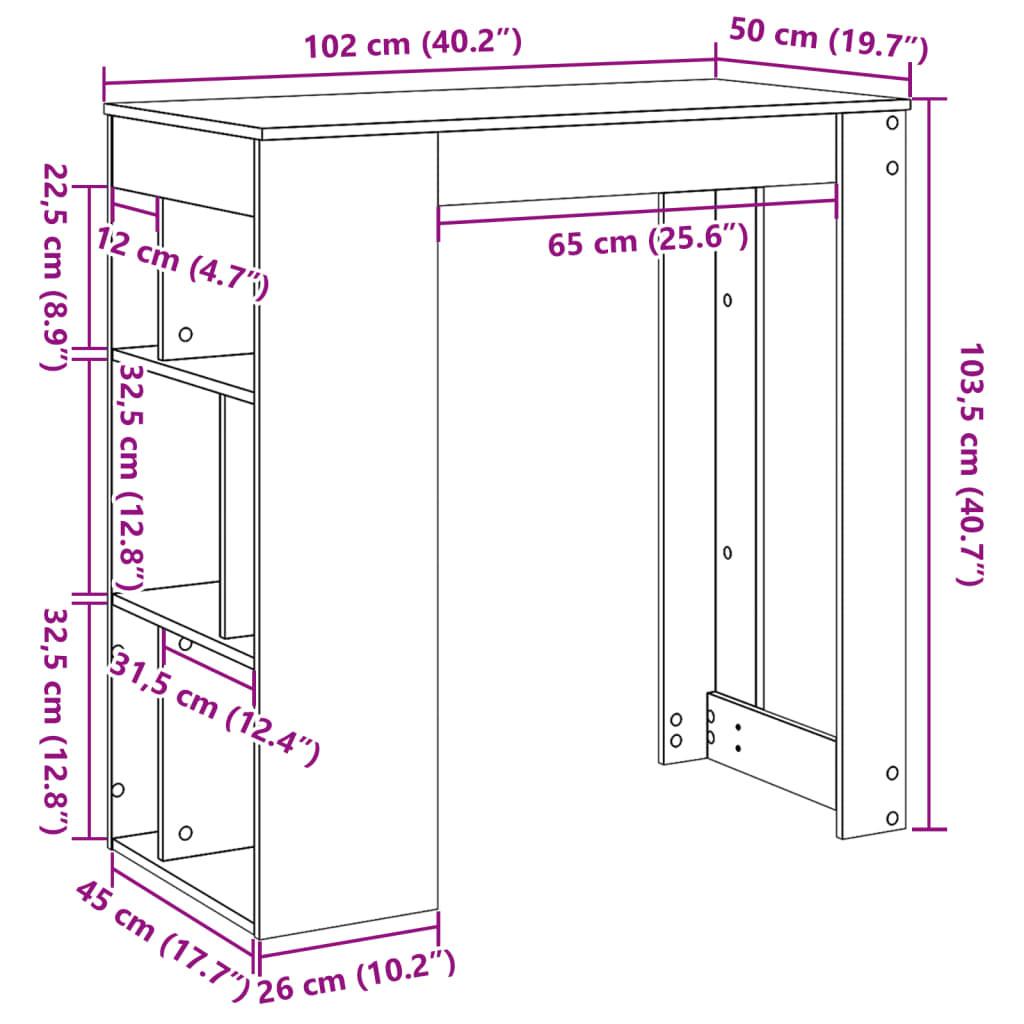 VidaXL tavolo da bar Legno multistrato  