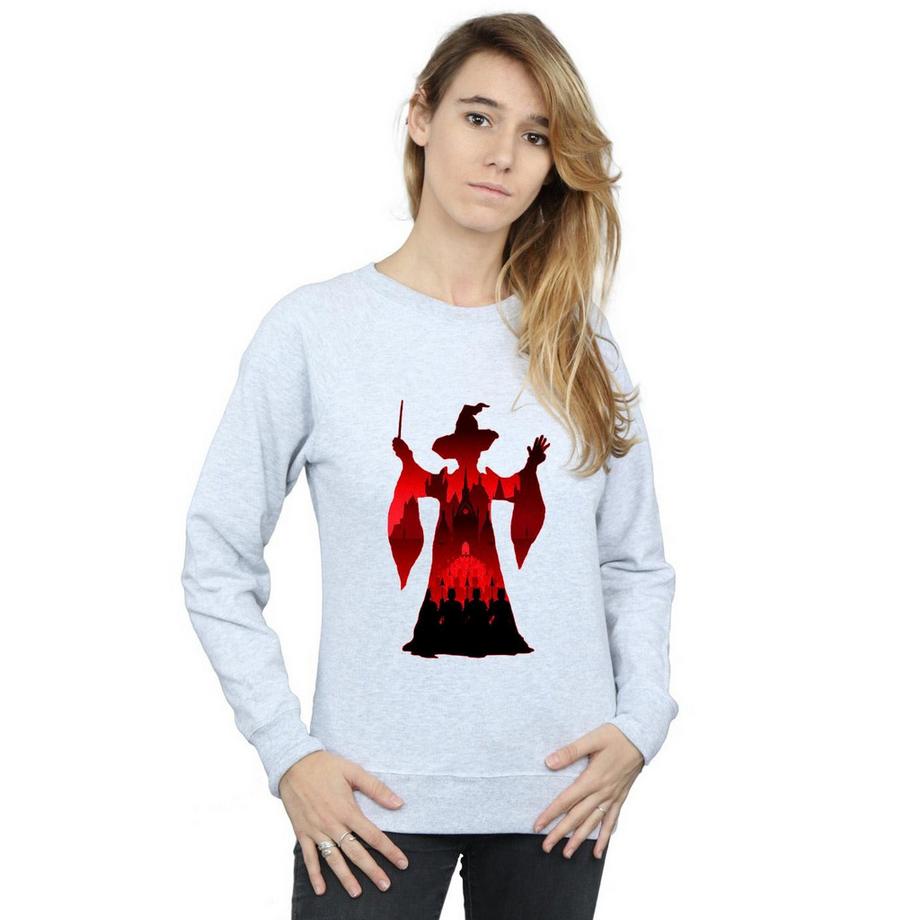 Harry Potter Hogwarts Silhouette Magicien Sweatshirt  
