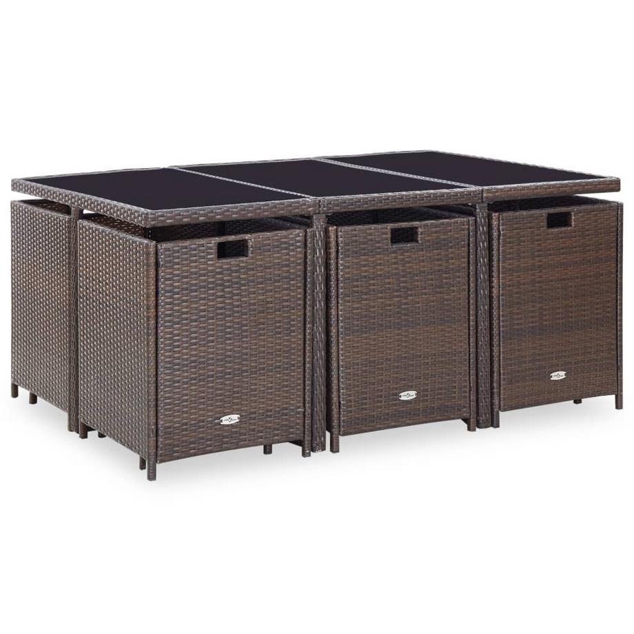 VidaXL Gartenmöbel-set poly-rattan  