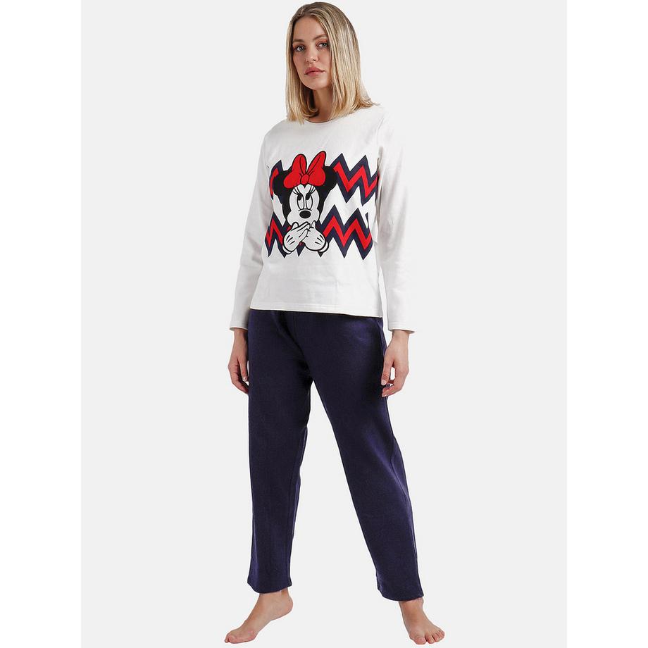 Pyjama Hausanzug Hose und Oberteil Minnie Zigzag Disney