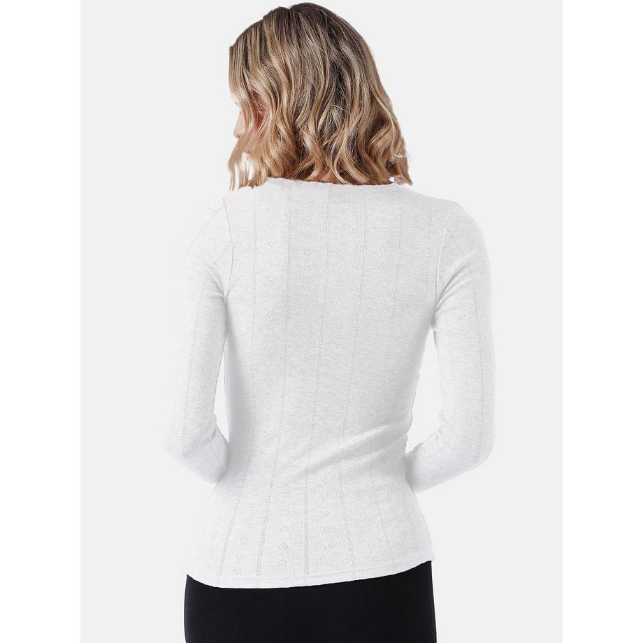 Admas Desagujado Top Manches Longues  