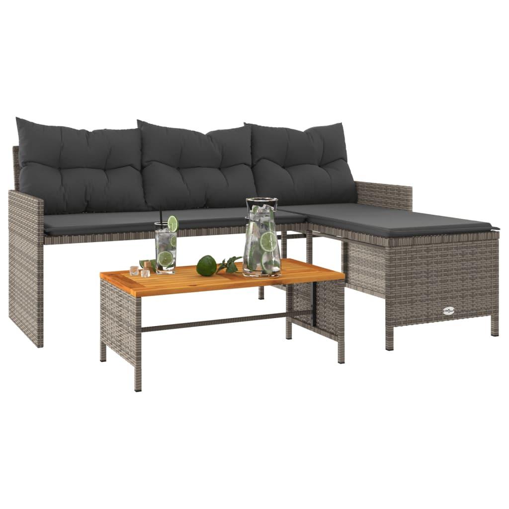 VidaXL Gartensofa poly-rattan  