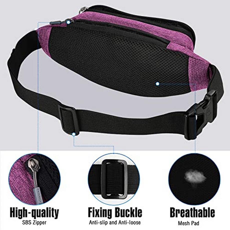 Only-bags.store Wasserabweisende Gürteltasche mit Kopfhöreranschluss  