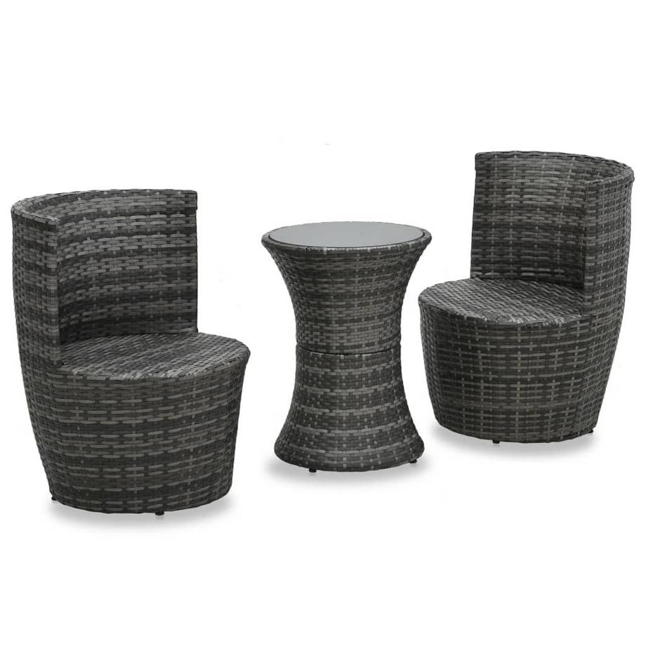 VidaXL Bistro-set poly-rattan  