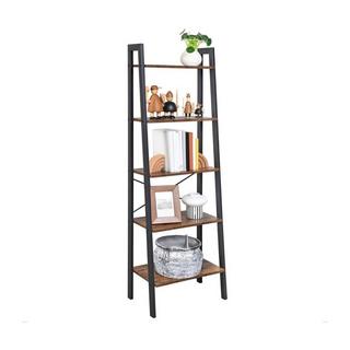 Calicosy Standregal mit 5 Ablagen Vintagebraun-Schwarz  