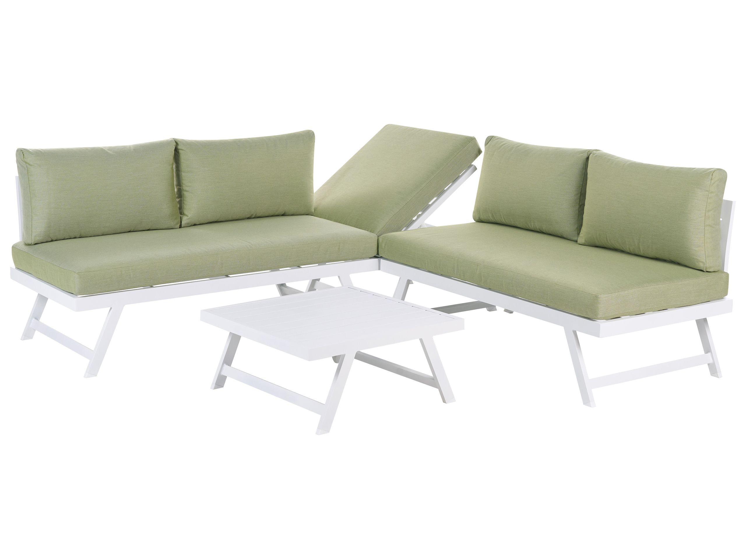 Beliani Set lounge pour jardin en Aluminium Moderne COCCORINO  