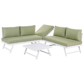 Beliani Set lounge pour jardin en Aluminium Moderne COCCORINO  