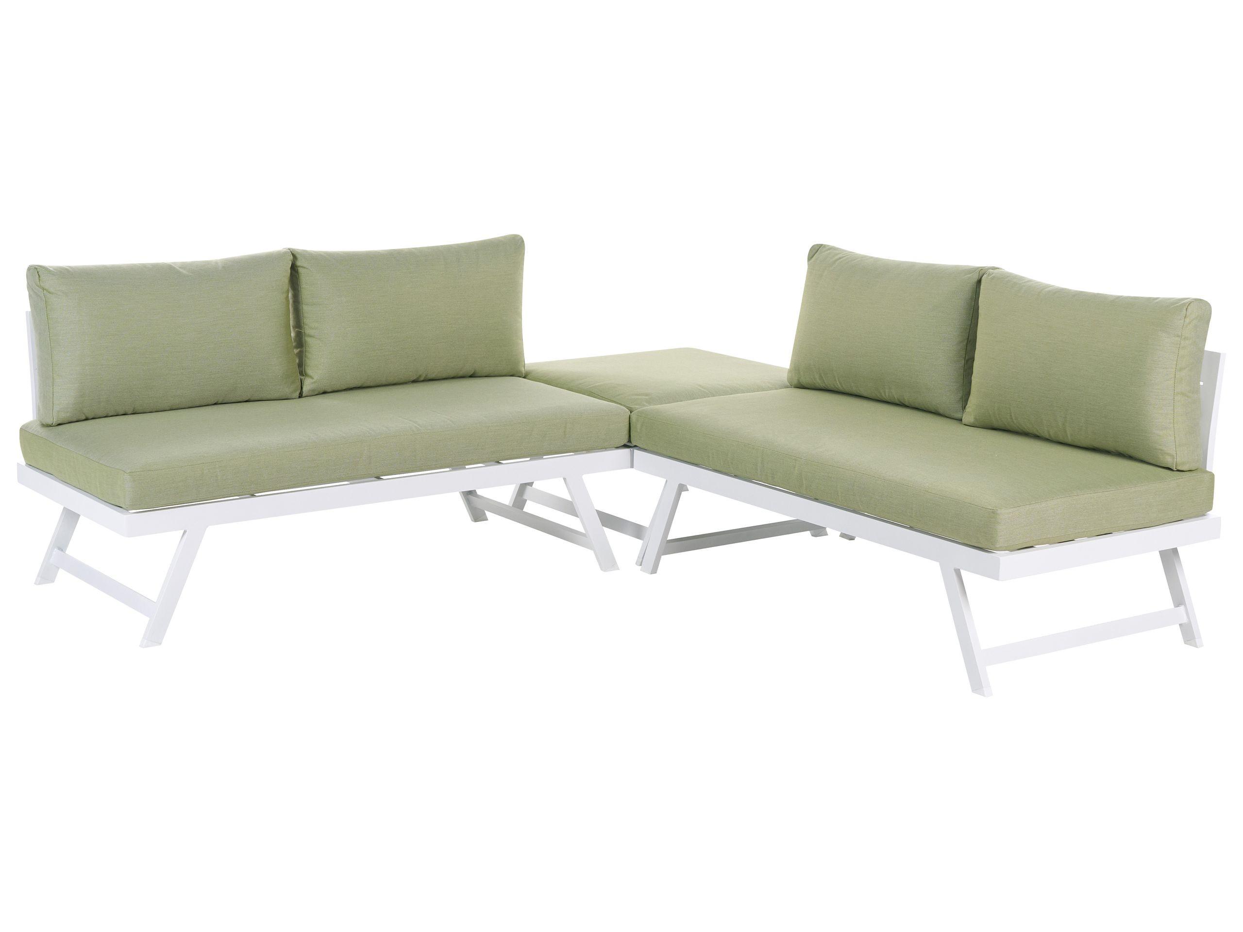 Beliani Set lounge pour jardin en Aluminium Moderne COCCORINO  