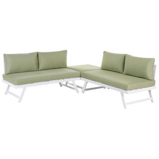 Beliani Set lounge pour jardin en Aluminium Moderne COCCORINO  