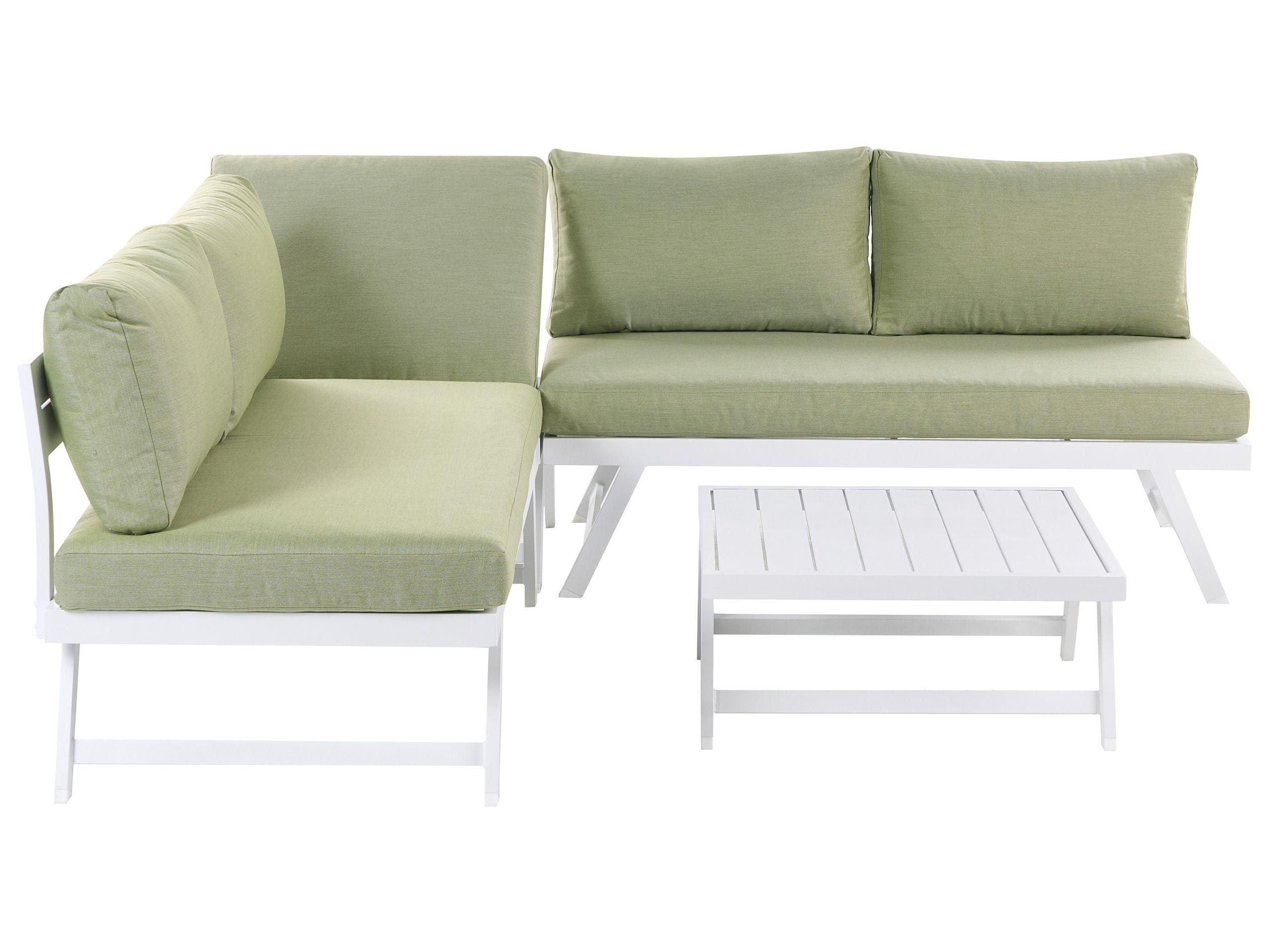 Beliani Set lounge pour jardin en Aluminium Moderne COCCORINO  