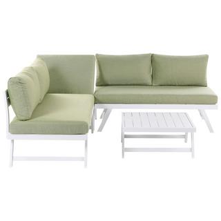 Beliani Set lounge pour jardin en Aluminium Moderne COCCORINO  