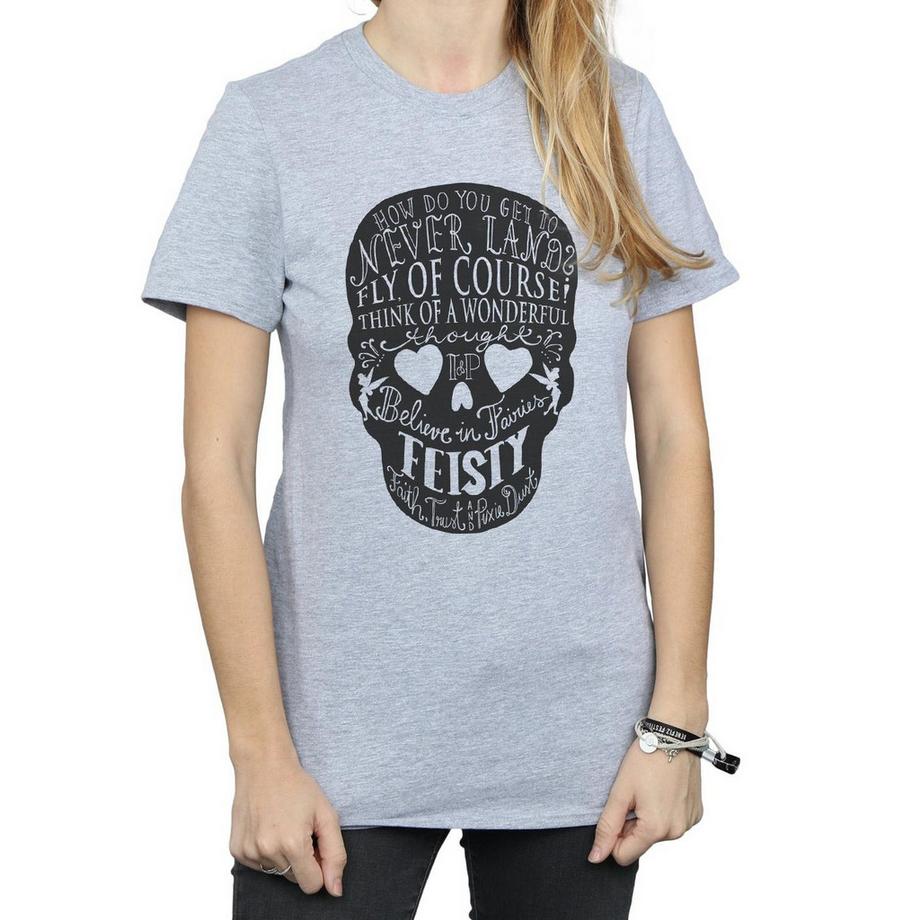 Disney Peter Pan T-Shirt Grafica Teschio  