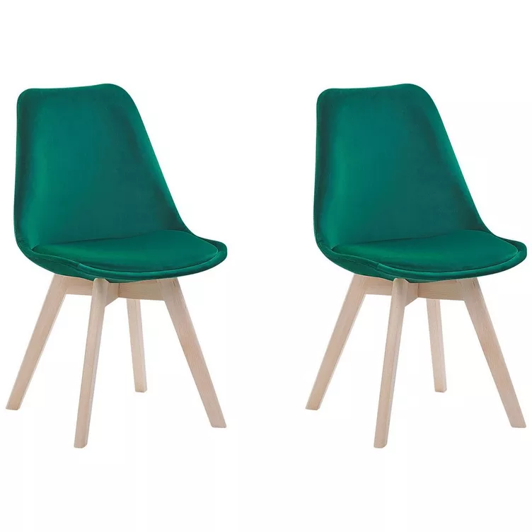 Beliani Esszimmerstuhl aus Samtstoff Modern DAKOTA online kaufen MANOR