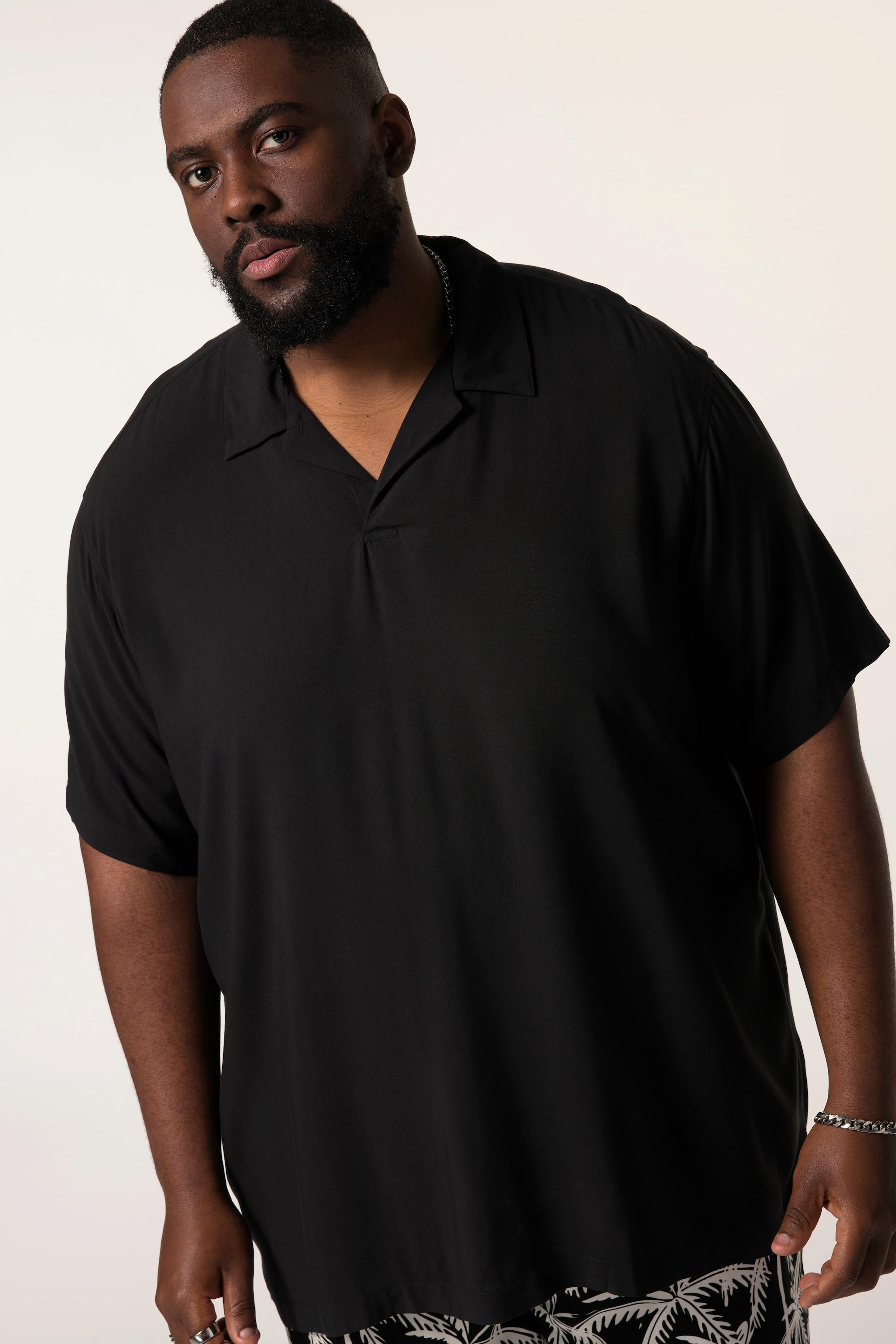 Sthuge Kurzarm Viskose Poloshirt  