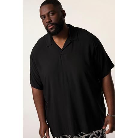 Sthuge Kurzarm Viskose Poloshirt  