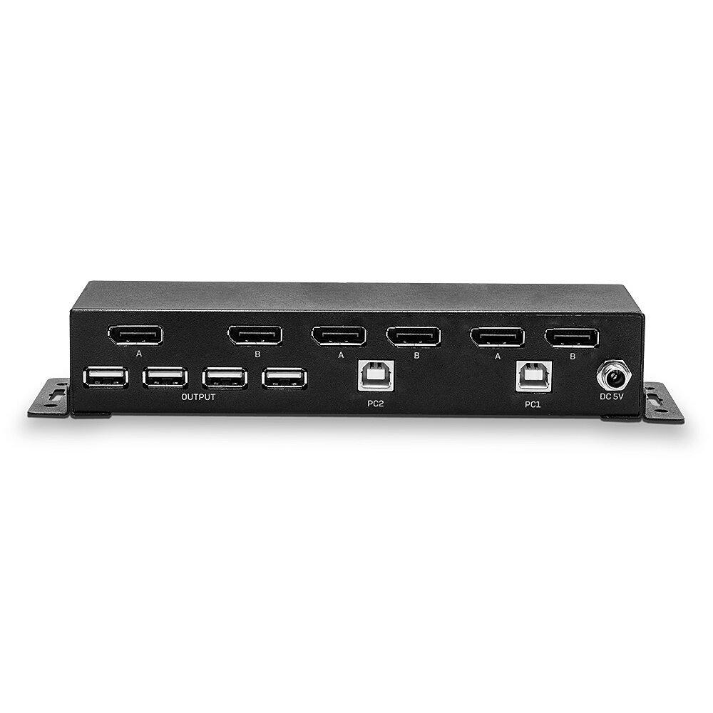 LINDY  39306 TastaturVideoMaus (KVM)-Switch Schwarz 