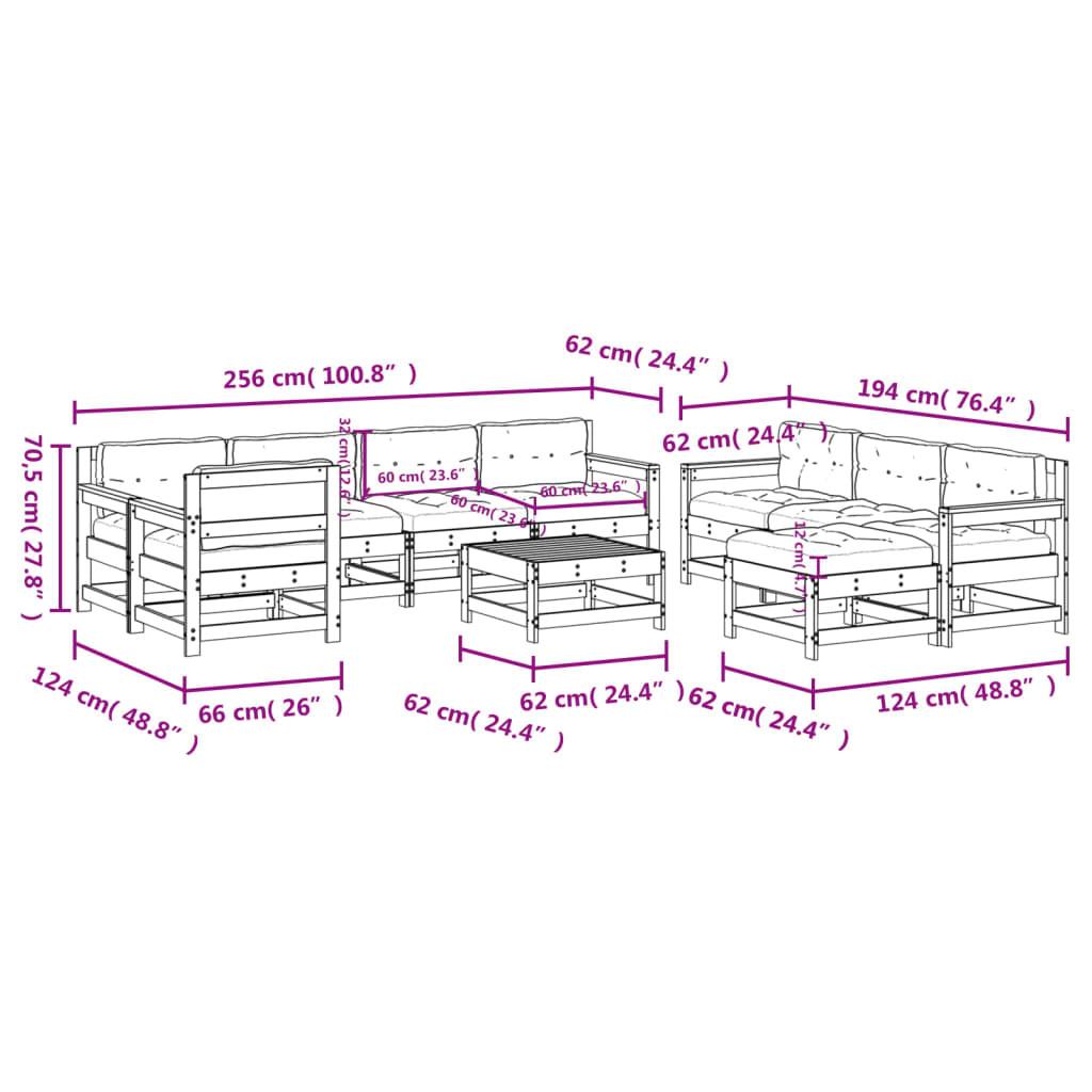 VidaXL Garten lounge set holz  