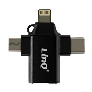 Avizar  LinQ 3-in-1 OTG-Adapter Schwarz 