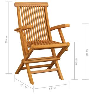 VidaXL Chaise de jardin bois  