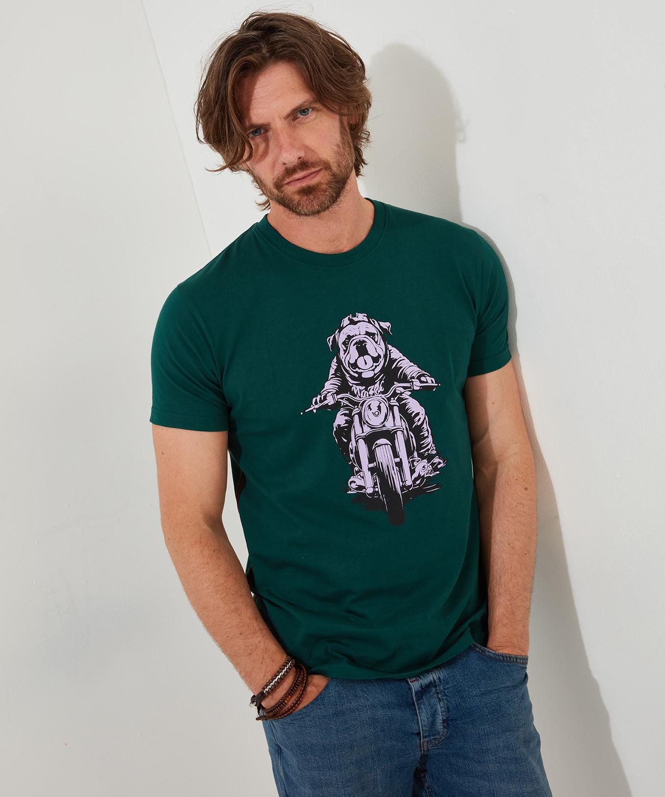 Joe Browns  Bulldog-Motorrad Grafik-T-Shirt 