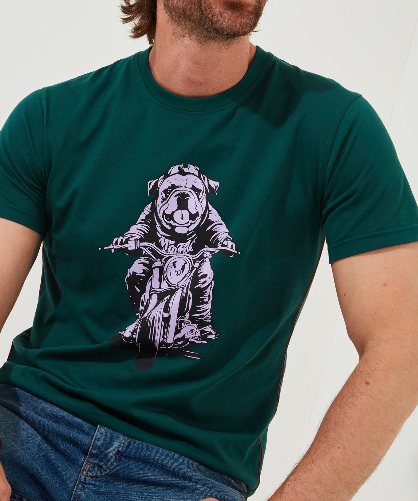 Joe Browns  Bulldog-Motorrad Grafik-T-Shirt 