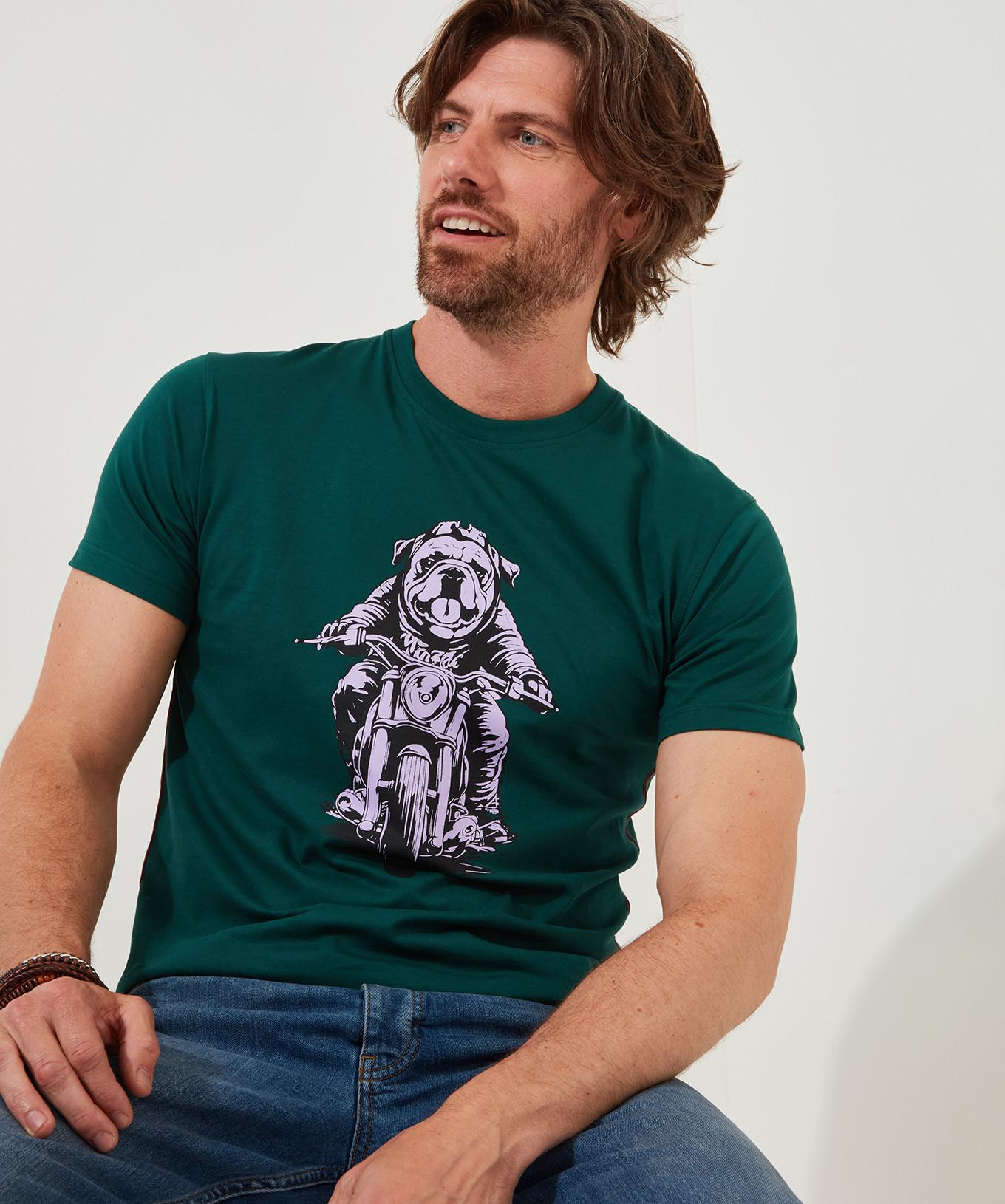 Joe Browns  Bulldog-Motorrad Grafik-T-Shirt 