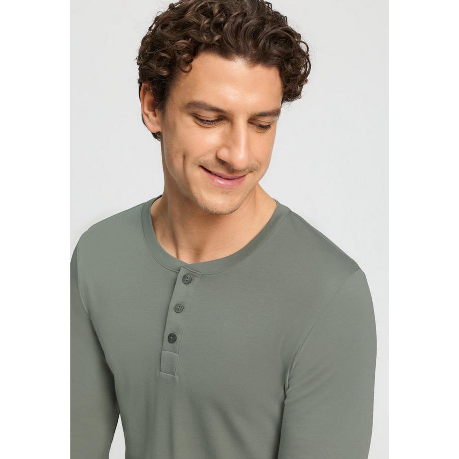 HANRO Maglia Henley Maniche Lunghe  