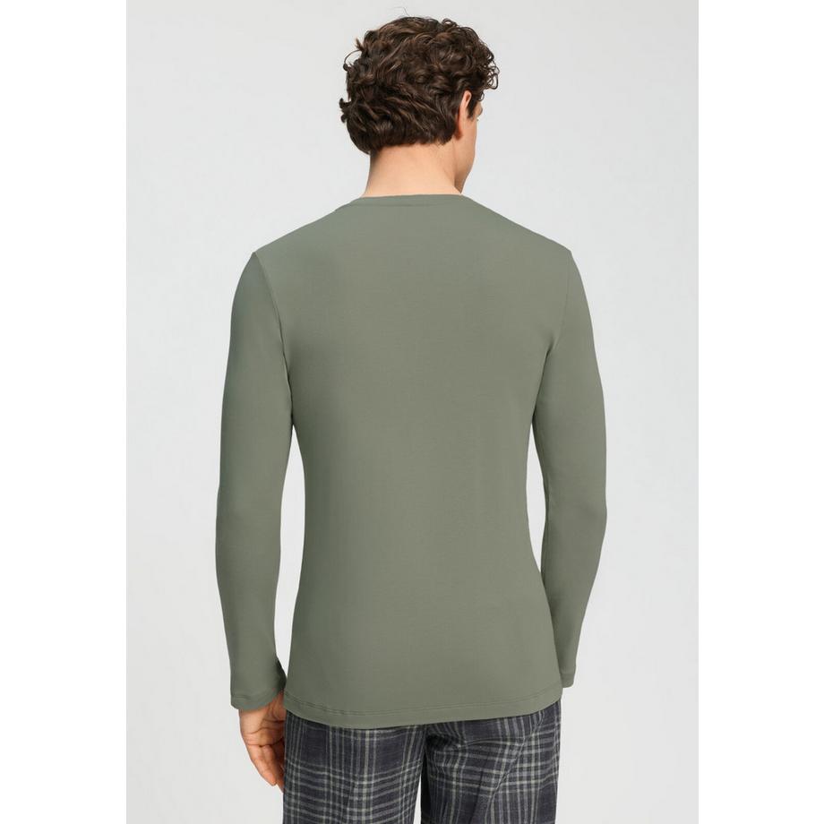 HANRO Maglia Henley Maniche Lunghe  
