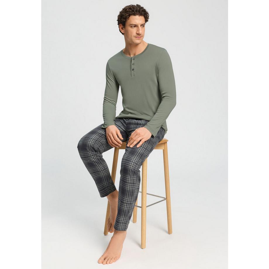 HANRO Maglia Henley Maniche Lunghe  