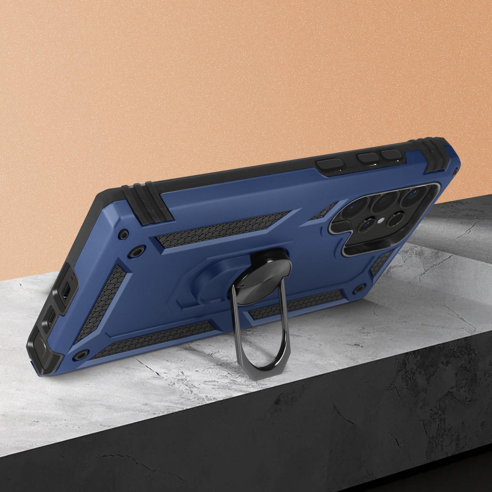 Avizar  Coque Bague Samsung S24 Ultra Bleu Nuit 