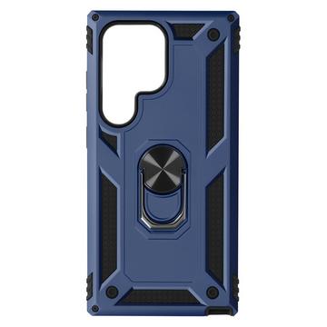 Coque Bague Samsung S24 Ultra Bleu Nuit
