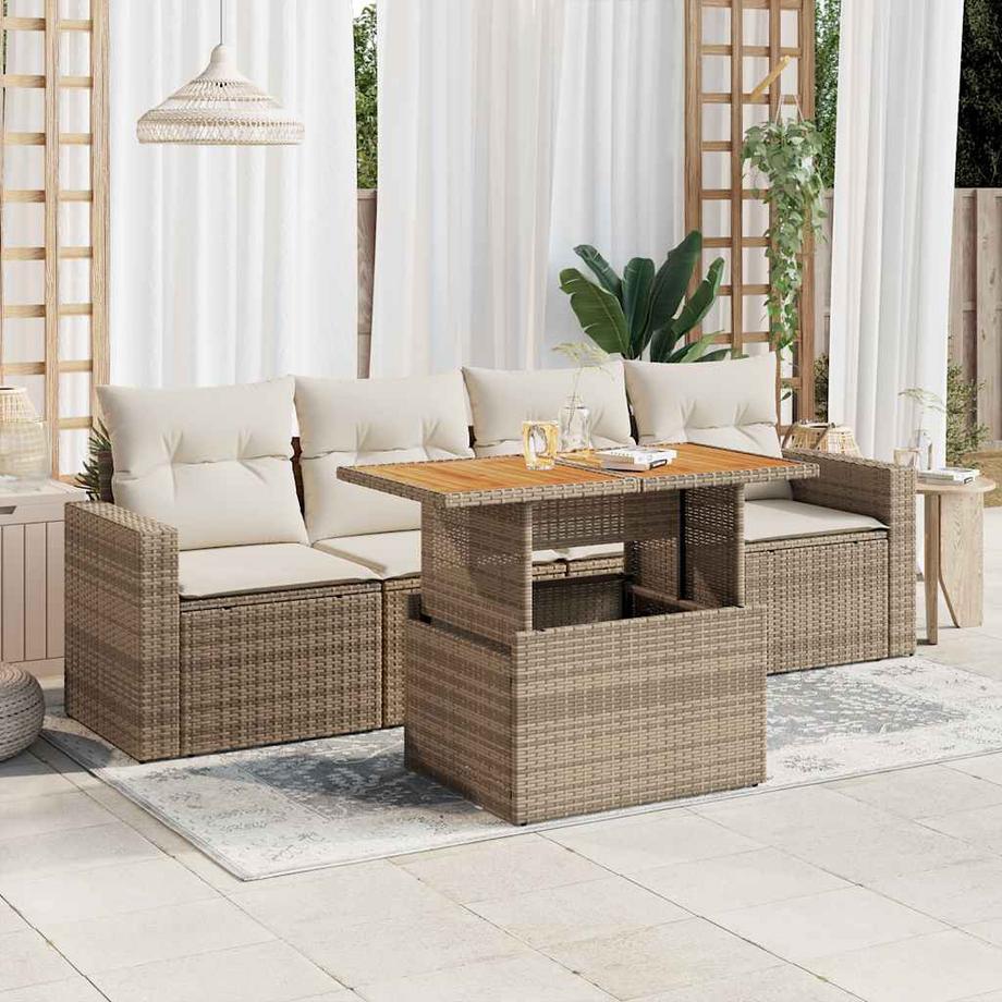 VidaXL Garten sofagarnitur poly-rattan  