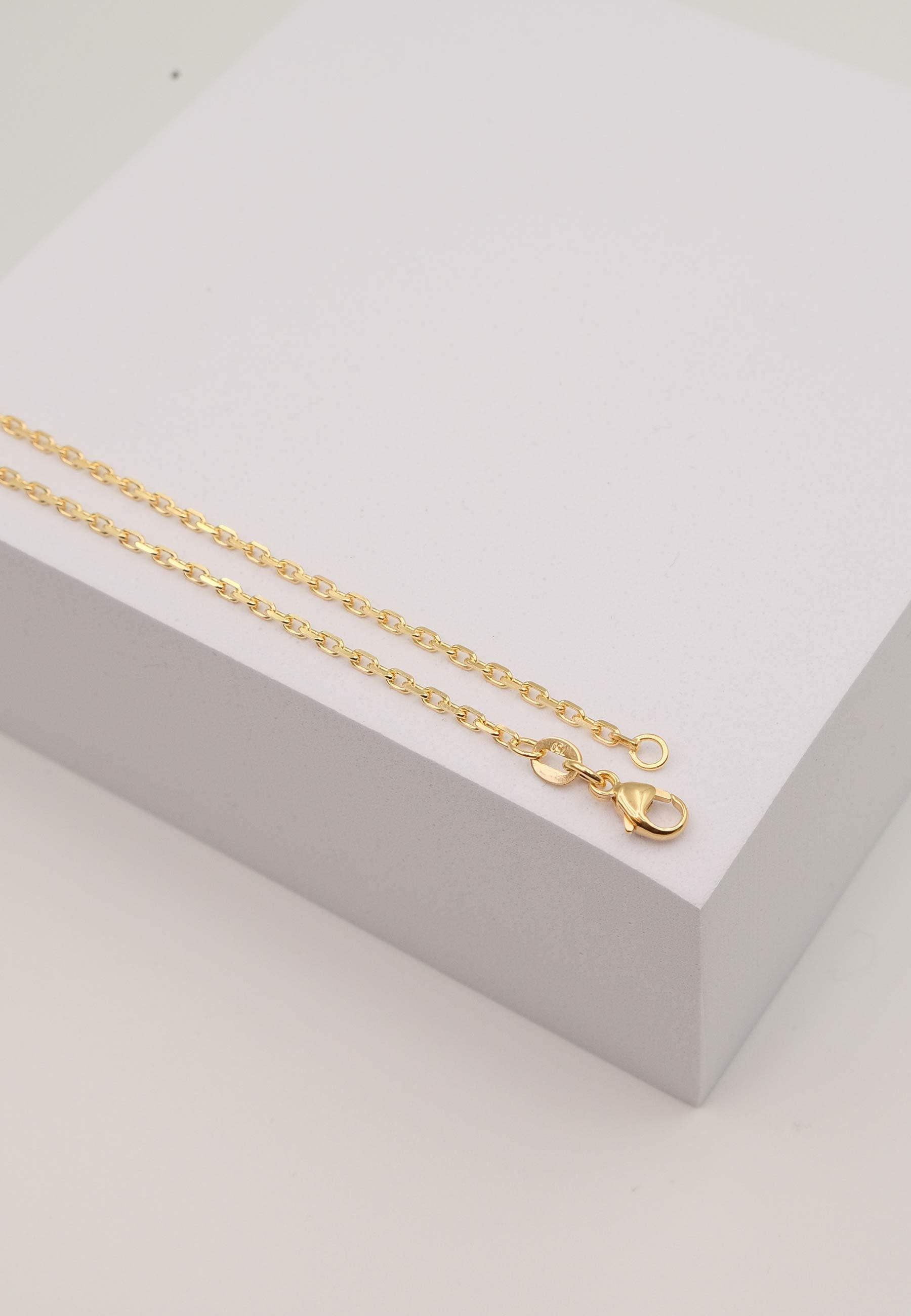 MUAU Schmuck  Collier Anker Gelbgold 750, 1.8mm, 55cm 