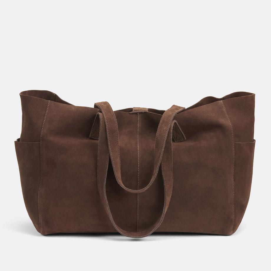 La Redoute Collections Shopper aus Veloursleder  
