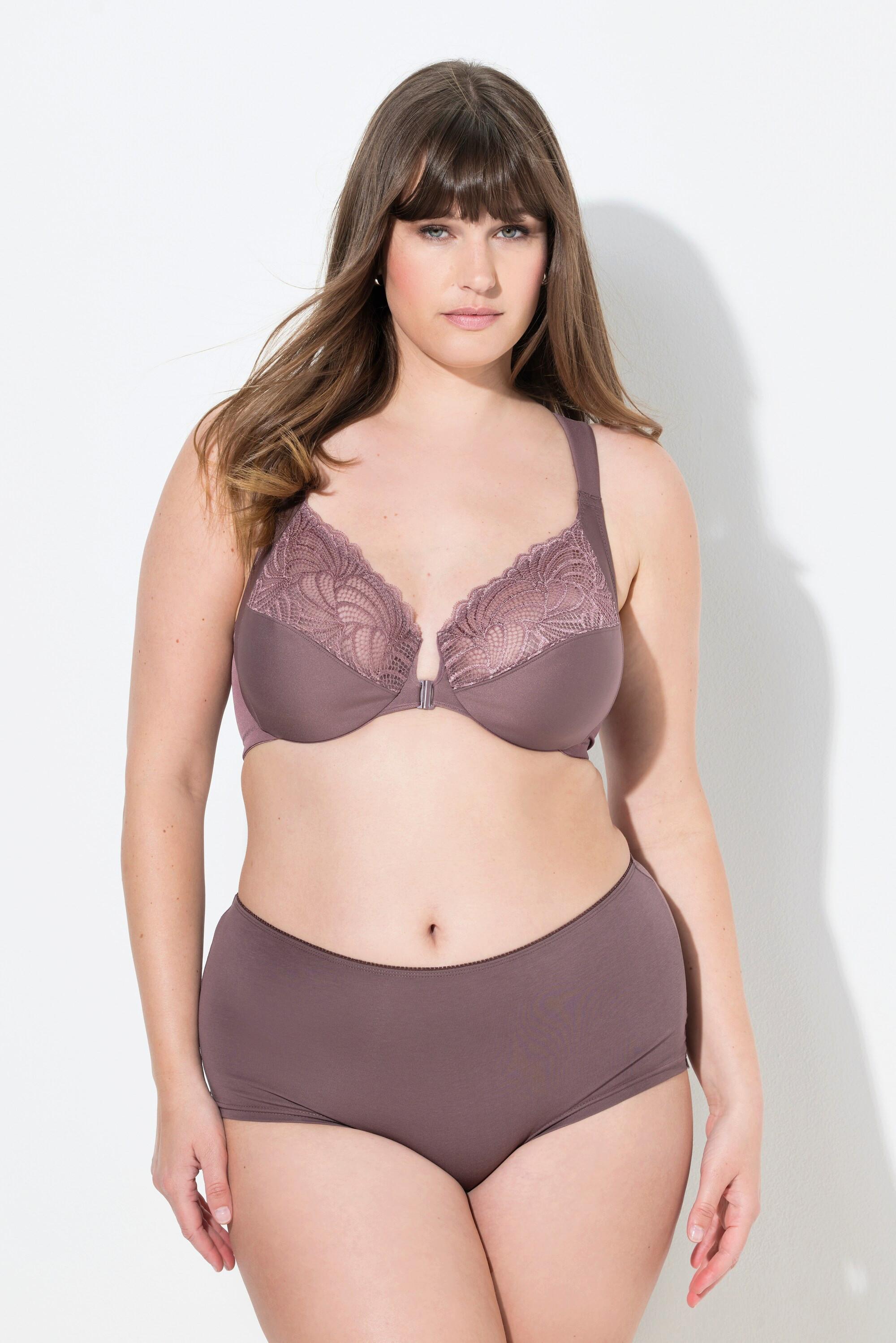 Ulla Popken Spitze Softcup Bügel-BH Vorderverschluss  