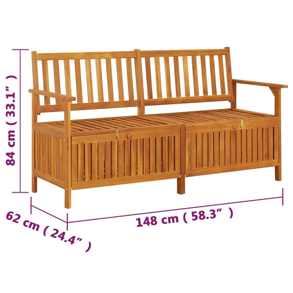 VidaXL panca Legno di acacia  