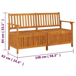 VidaXL panca Legno di acacia  