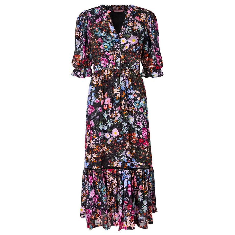 Joe Browns Abito Midi a Balze in Georgette Floreale  