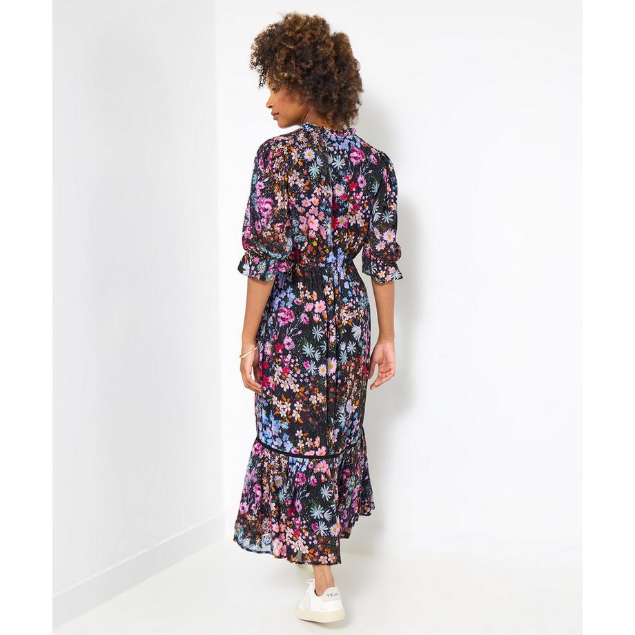 Joe Browns Abito Midi a Balze in Georgette Floreale  
