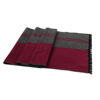 Only-bags.store  Écharpe d'hiver chaude et douce, écharpe tricotée à carreaux, longues écharpes d'hiver, gris rouge, taille unique 